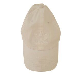 White ADIDAS Casual Logo Baseball Hat Adjustable OSFM